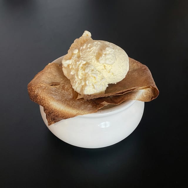 Apple Crisp a la Mode.