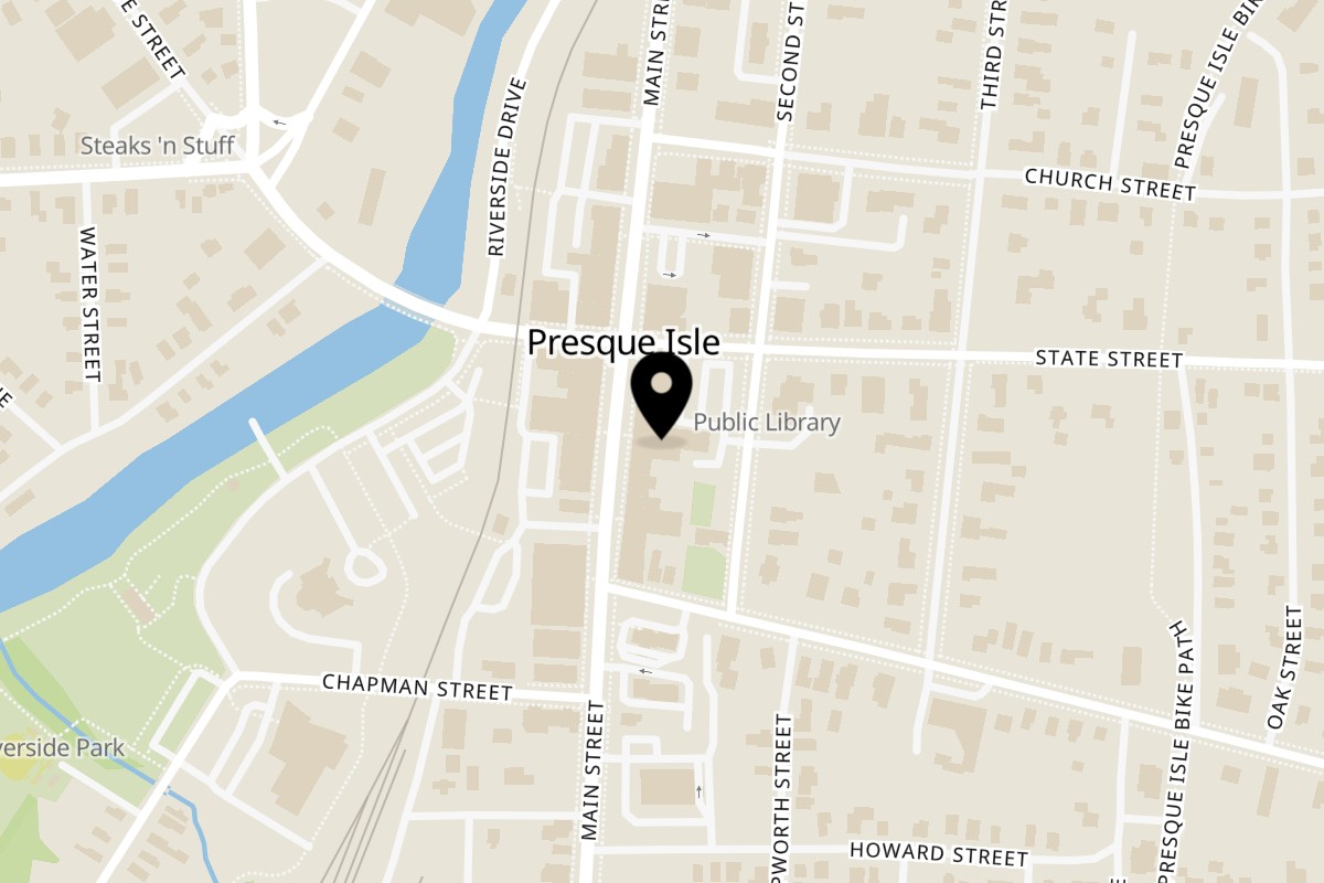 Map showing the location of Rodney’s at 436 Main on 436 Main St in Presque Isle